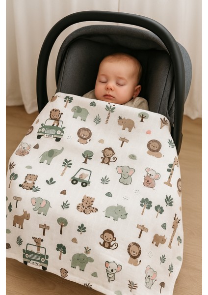 %100 Pamuk Müslin Örtü & Battaniye Oeko-Tex Sertifikalı