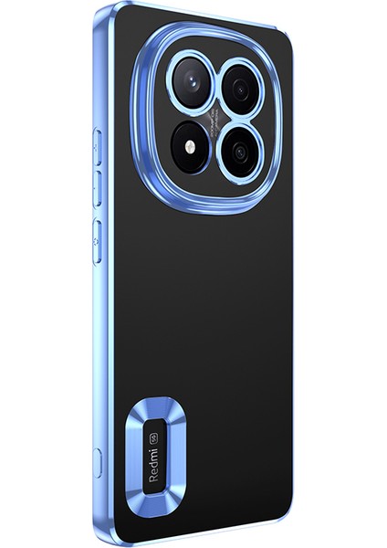 Redmi Note 14 Pro Plus Kılıf Kamera Korumalı Logo Gösteren Omega Kapak - Gold