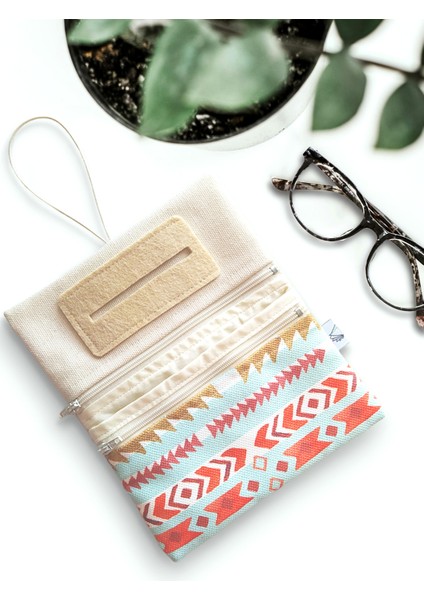 Naturel Boho Kanvas Tütün Çantası