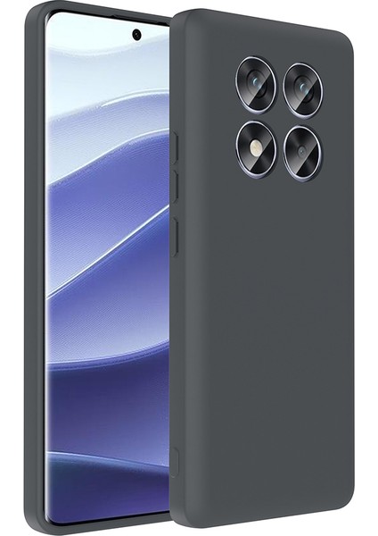 Redmi Note 14 Pro 4g Kılıf Kamera Korumalı Kartlık Hazneli Vitra Kapak - Gri