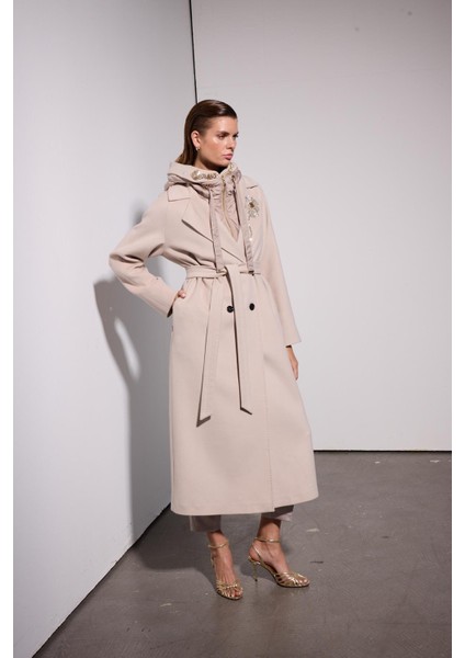 5018 Luce Uzun Kaşe Kaban