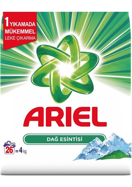 Ariel Matik 4kg Dağ Esintisi ( Toz Deterjan ) 2 Adet