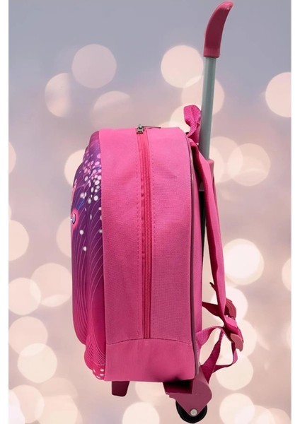 Çekçekli Çocuk Sırt Çantası Kuromi Figürlü (Anaokulu Için Uygundur) fırsatları