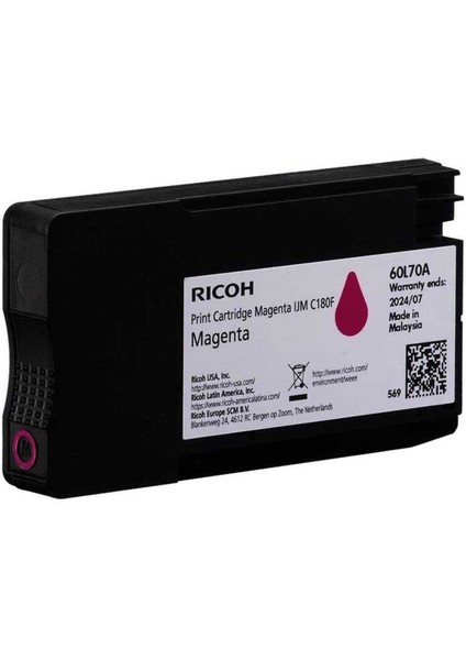 C180F 408519-60L70A Kırmızı Orijinal Kartuş