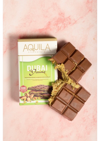 Antep Fıstık Dolgulu ve Kadayıflı Sütlü Çikolata 70 G