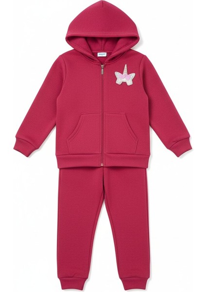 3 Iplik Şardonlu Kapüşonlu Eşofman Takımı 2'li I Çocuk Takım Cepli Kapüşonlu I Fermuarlı Takım fiyatları