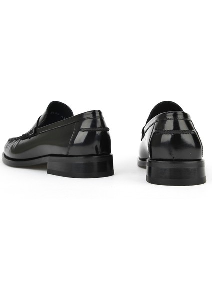 , Erkek Hakiki Deri Ayakkabı 15350Z6868 Siyah modelleri