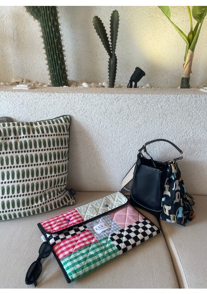 Laptop Macbook Kılıfı Kalın Korumalı Tüm Inçler Kumaş Kapitone Patwork Bilgisayar Kılıfı modelleri