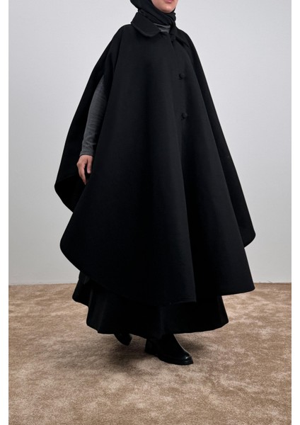 Uzun Kaşe Panço - Siyah fiyatları