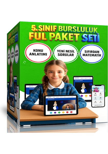 5. Sınıf Bursluluk Hazırlık Eğitim Seti (Online Ful Eğitim)