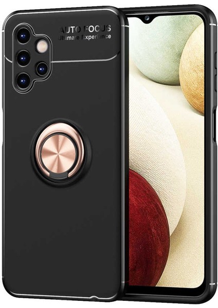 Galaxy A13 4g Kılıf Mrsa Ravel Silikon Kapak-Siyah-Rose Gold