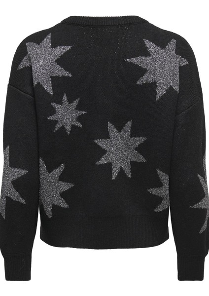 Rosie Ls O-Neck Glitter Kadın Triko Kazak – Işıltılı Bisiklet Yaka fiyatları