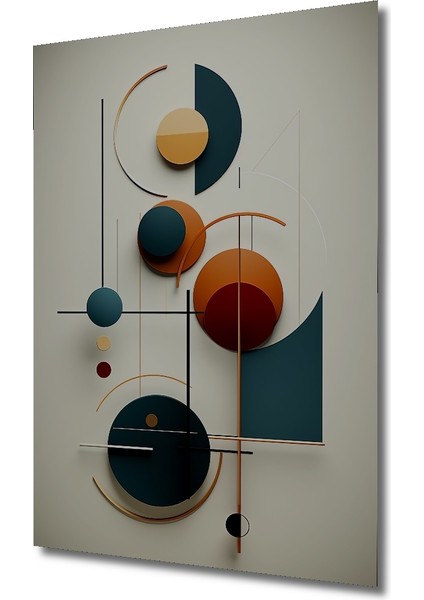 Geometrik Formlar Modern Soyut Sanat Ahşap Dekoratif Tablo Dikdörtgen Tablo modelleri