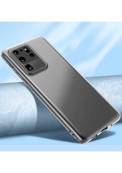 Galaxy S20 Ultra Kılıf Mrsa Kamera Korumalı Süper Silikon Kapak-Renksiz fırsatları