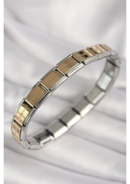 316L Çelik Mix Renk Yazılı Nomination Model Kadın Bileklik - TJ-BB6875 modelleri