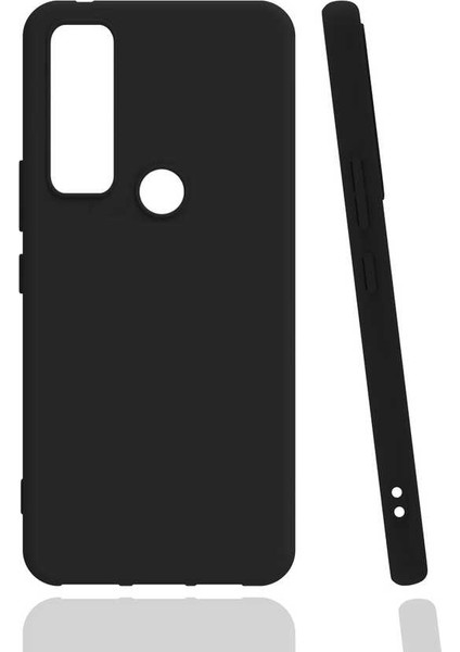 Tcl 20 Se Kılıf Mrsa Biye Silikon-Siyah