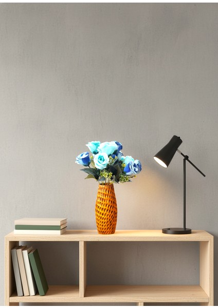 Damla Model El Yapımı Oyma Motifli Ahşap Vazo