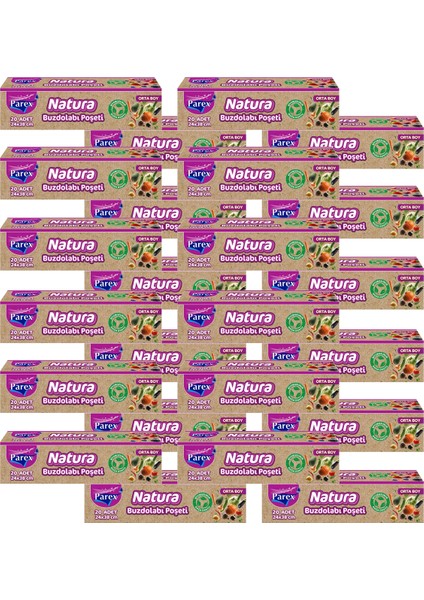 Natura Buzdolabı Poşeti Orta Boy 20’li 24 Paket