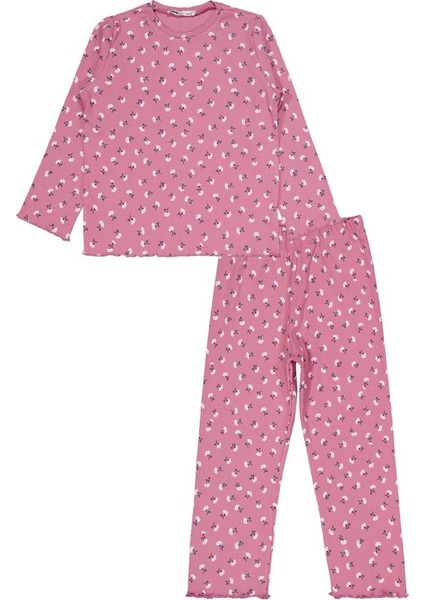 Çiçek Desenli 10-13 Yaş Pijama Takımı