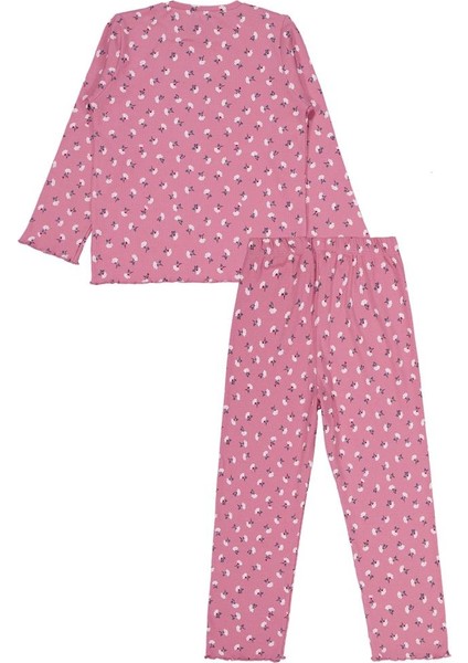 Çiçek Desenli 10-13 Yaş Pijama Takımı modelleri
