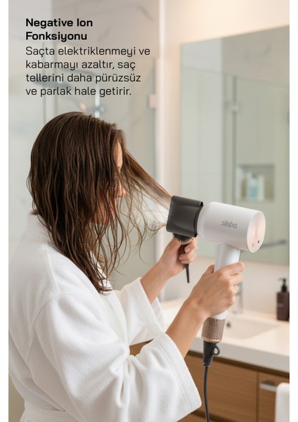 SHD-1714 BLDC Saç Kurutma Makinesi-Beyaz