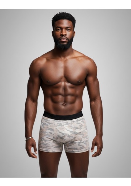 Erkek 5'li Desenli Renkli Pamuklu Premium Paket Boxer