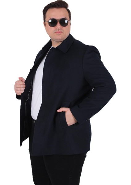 Mocgrande Erkek Büyük Beden Kaşmir Kaban 103008 Lacıvert fiyatları