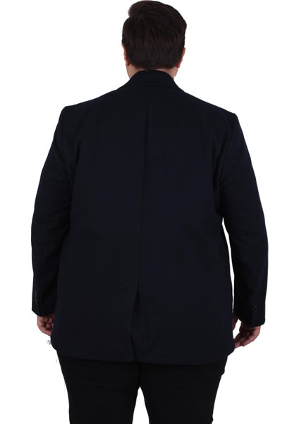 Mocgrande Erkek Büyük Beden Kaşmir Kaban 103008 Lacıvert indirimleri