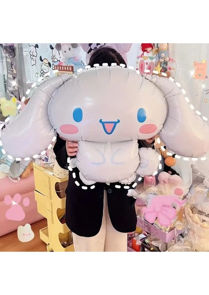 3 Adet Büyük Boy Folyo Balon Kuromi, Melody ve Cinnamorol Figürlü fırsatları