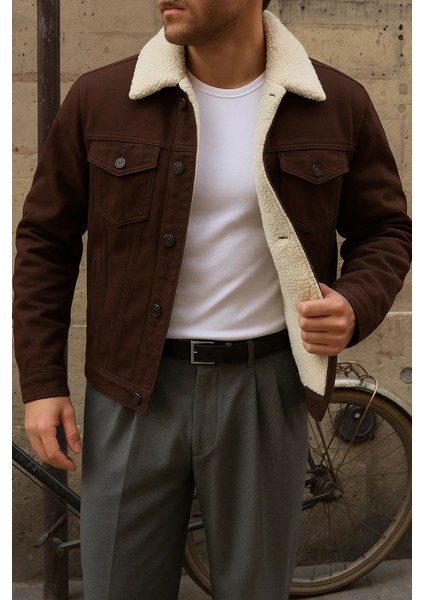 Erkek Kışlık Trend Basic K.kahve Içi Kürklü Peluş Mont fiyatları