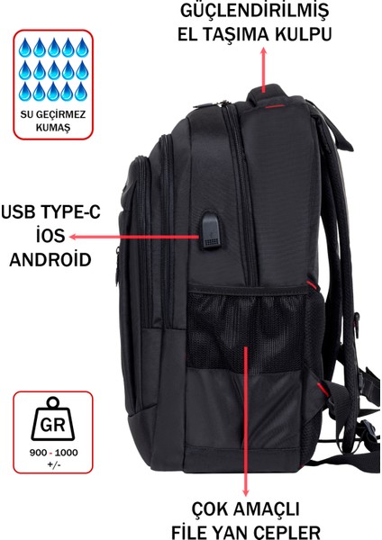 Laptop Sırt Çantası 14-15,6 Inç Su Geçirmez Kumaş Darbe Emici Koruma Dada 05 fırsatları