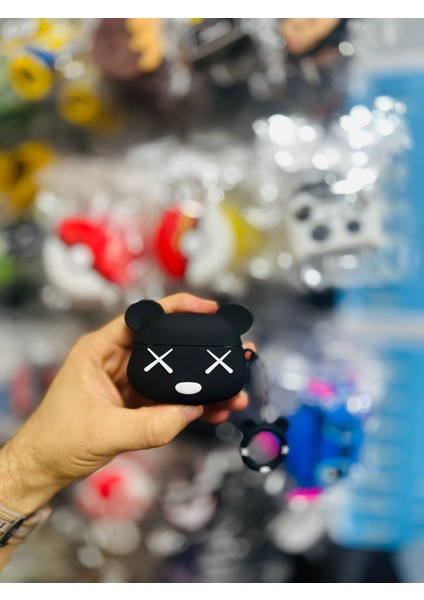 Apple Airpods Pro 3. Nesil (2025) Uyumlu Figürlü Silikon Kılıf Anahtarlıklı Kılıf