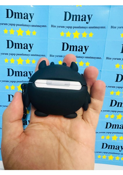 Apple Airpods Pro 3. Nesil (2025) Uyumlu Figürlü Silikon Kılıf Anahtarlıklı Kılıf