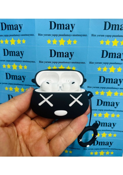 Apple Airpods Pro 3. Nesil (2025) Uyumlu Figürlü Silikon Kılıf Anahtarlıklı Kılıf