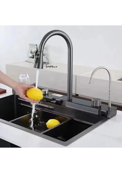 Akıllı Dijital LED Göstergeli Şelale Eviye Seti fiyatları