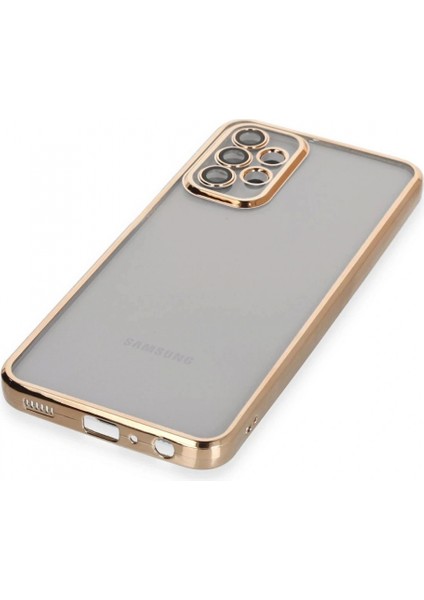 Samsung Galaxy A23 4g Kılıf Razer Lensli Silikon - Gold (K95) fırsatları