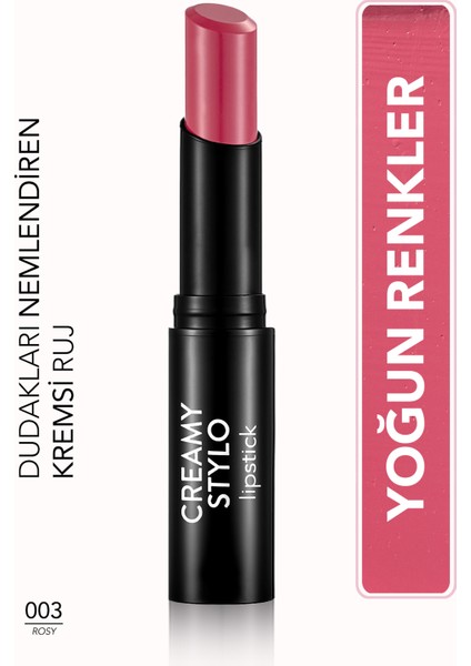 Creamy Stylo Yarı Parlak Bitişli Kremsi Ruj (03 Rosy) 8682536013635