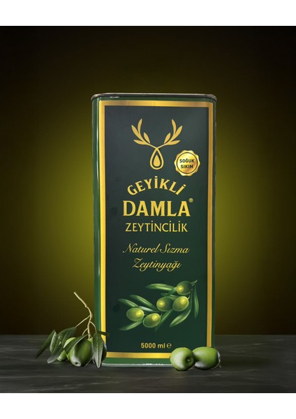 Geyikli Soğuk sıkım doğal Natural zeytinyağı asit oranımız 0,45 dizemdir.0,45 dizem (asit) soğuk Sıkım Doğal Natural Zeytinyağı geyikli damla zeytincilik fırsatları