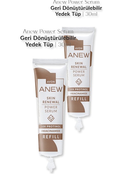 Anew Skin Renewal Power Serum Geri Dönüştürülebilir Tüp - 30ML Ikili Set