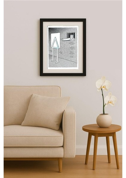 Nicolae Ionita 43x30cm Orijinal Karikatür Tablo fiyatları