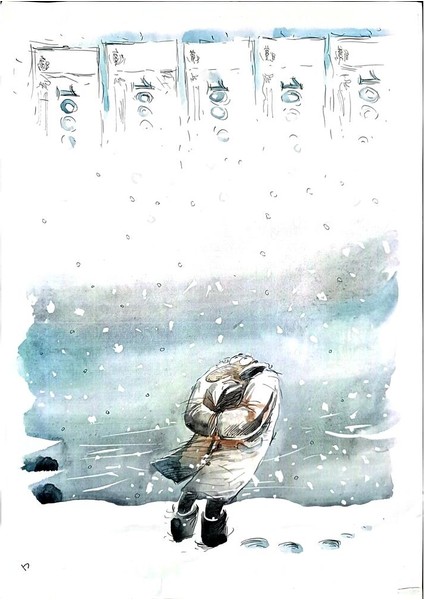 Viacheslav Bibishev 43x30cm Orijinal Karikatür Tablo modelleri