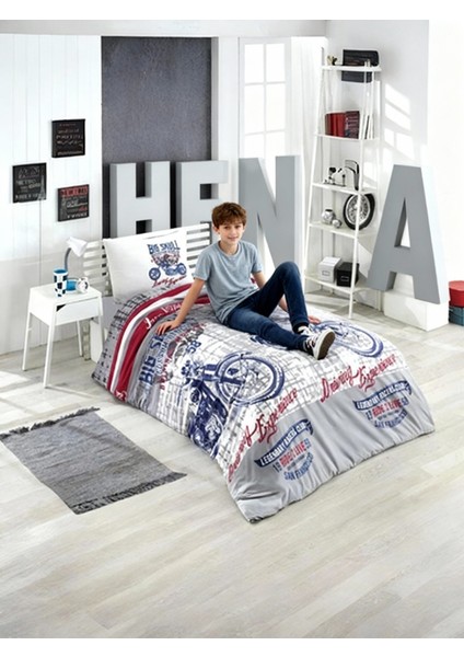 Tek Kişilik Genç Erkek Çocuk Nevresim Takımı Motorcycle fiyatları