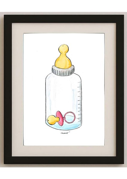 Musa Kayra 29X21CM Orijinal Karikatür Tablo