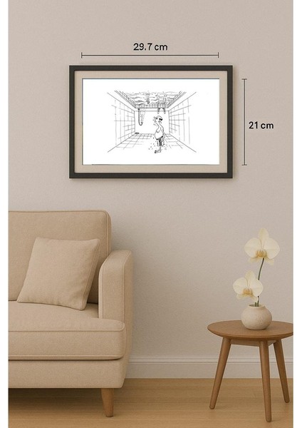 Winfried Besslich 29X21CM Orijinal Karikatür Tablo fiyatları