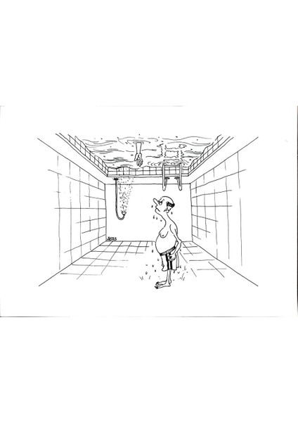 Winfried Besslich 29X21CM Orijinal Karikatür Tablo modelleri