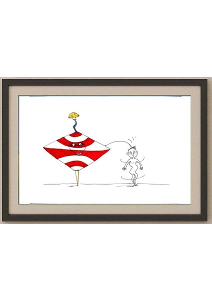 Ivan Smirnov 29X21CM Orijinal Karikatür Tablo