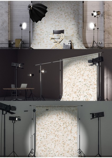 Capri Terrazzo Vinil Backdrop – Kırışmaz Mat Fotoğraf ve Video Çekim Arka Planı (80×120 Cm)