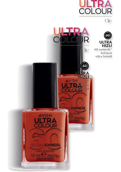 Ultra Colour Tırnak Cilası 10ML - Baby Marmalade Ikili Set