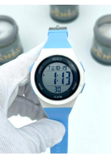 Dijital 8212 Model Açık Turkuaz +4 Renk Kronometre-Alarmlı 5ATM Su Geçirmez Kol Saati modelleri