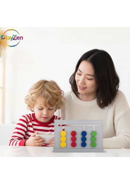 Master Abacus Rubik Abaküs Montessori Zeka Oyunu Dijital Oyun Kartları ile Destekli